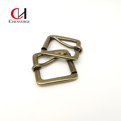 Square Roller Belt Buckle Zinc Alloy Retro Imitation Copper Color Changeable