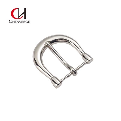 unisex nickel Heel Bar Belt Buckle , 41.2g Replacement Belt Buckle With Removable Pin