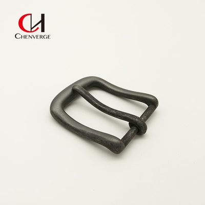 Western Matte Black Belt Buckle Zinc Alloy ODM OEM 5mm Thick 60mm Long