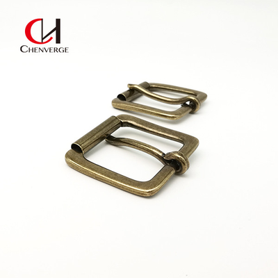 Square Roller Belt Buckle Zinc Alloy Retro Imitation Copper Color Changeable